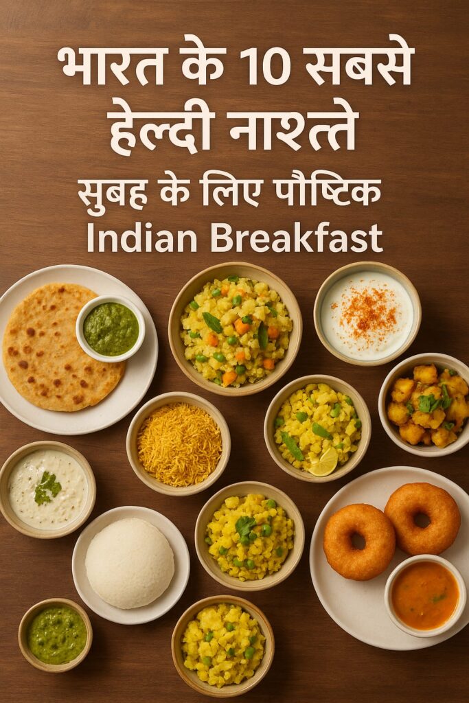 भारत के 10 सबसे हेल्दी नाश्ते | सुबह के लिए पौष्टिक Indian Breakfast